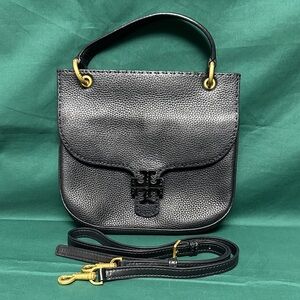 TORY BURCH Black Leather Handbag